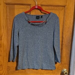 Rafaella Heather Gray Sweater